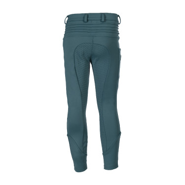 Broek Amina fullseat in siliconen HKM dames Petroleum Blauw