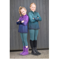 Broek Amina fullseat in siliconen HKM dames Petroleum Blauw