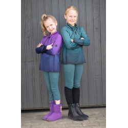Broek Amina fullseat in siliconen HKM dames Petroleum Blauw
