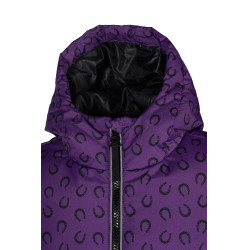 Gewatteerd jack Amina HKM kinderen kinderen kinderen Donker lila Violet