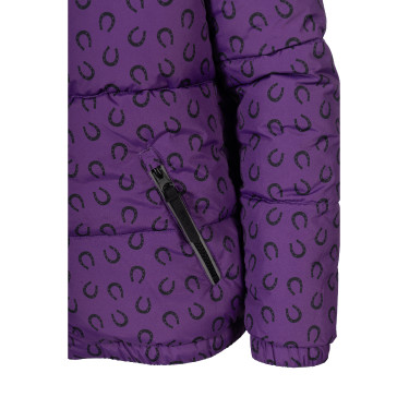 Gewatteerd jack Amina HKM kinderen kinderen kinderen Donker lila Violet