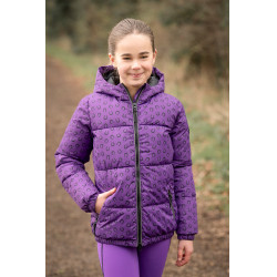 Gewatteerd jack Amina HKM kinderen kinderen kinderen Donker lila Violet