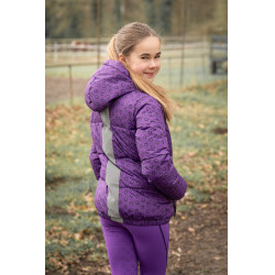 Gewatteerd jack Amina HKM kinderen kinderen kinderen Donker lila Violet