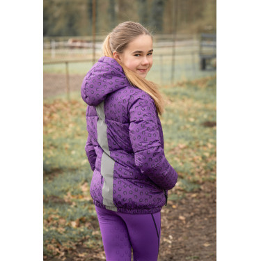 Gewatteerd jack Amina HKM kinderen kinderen kinderen Donker lila Violet