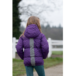 Gewatteerd jack Amina HKM kinderen kinderen kinderen Donker lila Violet