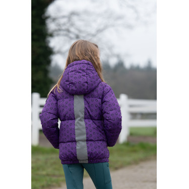 Gewatteerd jack Amina HKM kinderen kinderen kinderen Donker lila Violet