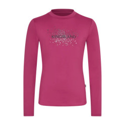 KLMadeline junior longsleeve T-shirt Kingsland Magenta rozemist