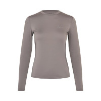 Dames trainings T-shirt met ronde hals KLLea Kingsland Ijzerbruin