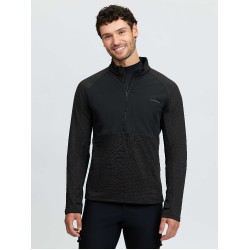 Heren Mid Layer met kwartsrits Zwart LeMieux