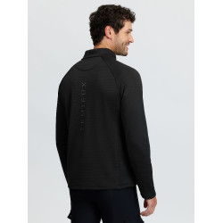 Heren Mid Layer met kwartsrits Zwart LeMieux