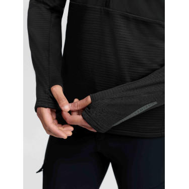 Heren Mid Layer met kwartsrits Zwart LeMieux