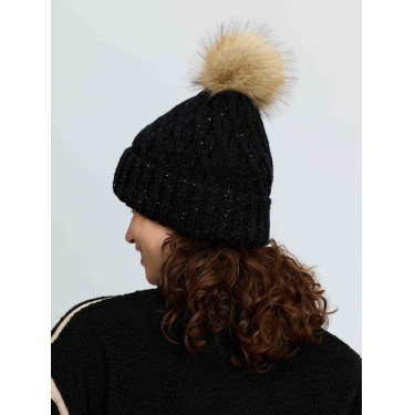 Bernie Sequin Beanie Navy LeMieux Zwart