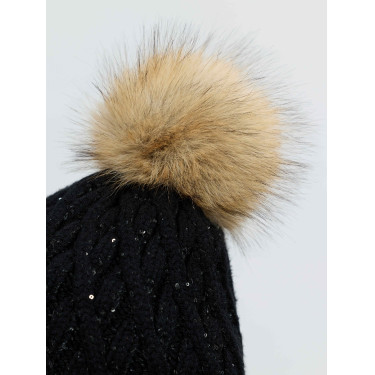 Bernie Sequin Beanie Navy LeMieux Zwart