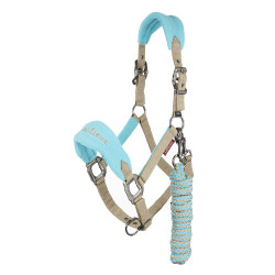 Halster en longe Lemieux Vogue Azur Blauw Halster en longe Lemieux Vogue Azur Blauw
