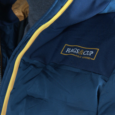 Parka Flags & Cup waterdicht heren Nulato Marineblauw