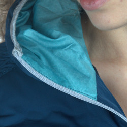 Parka Technique Flags & Cup Damen Atka Marineblauw