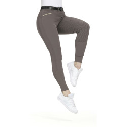 Broek Equithème Gizel siliconen zitvlak Taupe Bruin Broek Equithème Gizel siliconen zitvlak Taupe Bruin