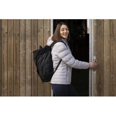 Gewatteerde jas Equithème Lara Gemêleerd grijs