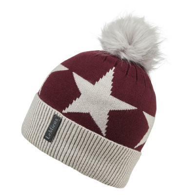Bonnet pompon LeMieux Sasha Rioja