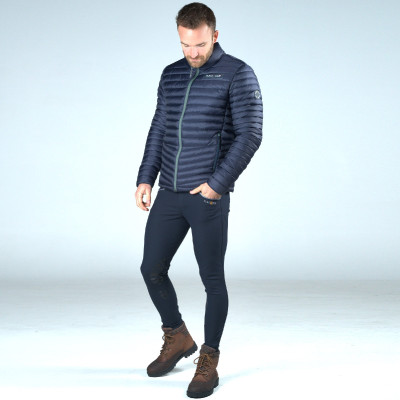 Pantalon Flags & Cup Bassano homme Bleu marine