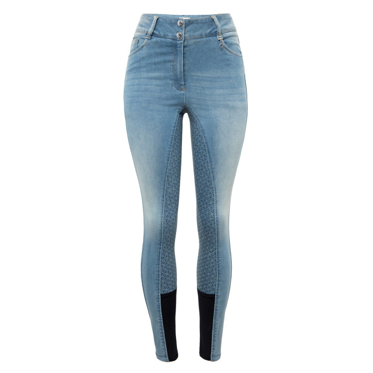 Jean Volledig siliconen zitvlak hoge taille Kaia dames Horze Jean Volledig siliconen zitvlak hoge taille Kaia dames Horze