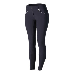 Hoge taille broek met siliconen kniestukken Aubrey Horze dames