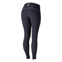 Hoge taille broek met siliconen kniestukken Aubrey Horze dames Donker marineblauw Hoge taille broek met siliconen kniestukken Aubrey Horze dames Donker marineblauw