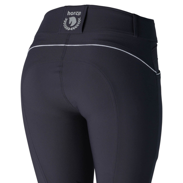 Hoge taille broek met siliconen kniestukken Aubrey Horze dames Hoge taille broek met siliconen kniestukken Aubrey Horze dames