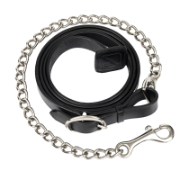 LeMieux leren longeerlijn Zwart