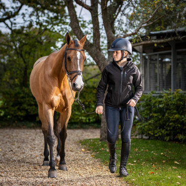 LeMieux leren longeerlijn Zwart
