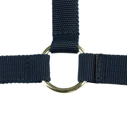 NYLON HALSTER OPEN Donkerblauw