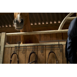 Hippotonic hoofdstelhanger 6 plaatsen, met haken Hippotonic hoofdstelhanger 6 plaatsen, met haken