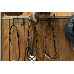 Hippotonic hoofdstelhanger 6 plaatsen, met haken Hippotonic hoofdstelhanger 6 plaatsen, met haken