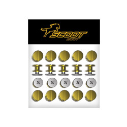 Pakket met 20 klinknagels en haken Scoot Boots