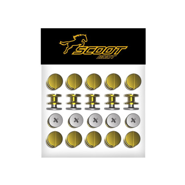 Pakket met 20 klinknagels en haken Scoot Boots