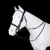 Acavallo Gioconda Lederen Dubbele Teugels Zwart