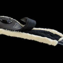 Singel Acavallo Gel & Pvc Verwijderbare voering van wol Zwart