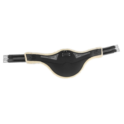 Singel Acavallo Gel & Pvc Verwijderbare voering van wol Zwart