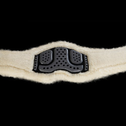 Anatomische Singel Acavallo Gel & Pvc Voering Met Verwijderbare Wol Zwart