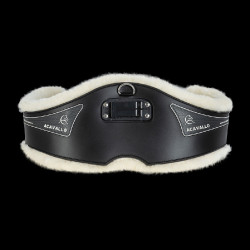 Anatomische Singel Acavallo Gel & Pvc Voering Met Verwijderbare Wol Zwart