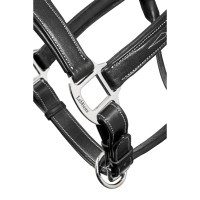 Lemieux leren halster met stiksel Zwart Lemieux leren halster met stiksel Zwart