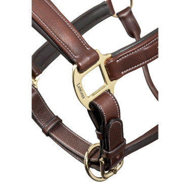 Lemieux leren halster met stiksel Bruin Lemieux leren halster met stiksel Bruin