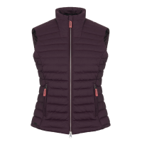 Mouwloze lichte bodywarmer LeMieux Nova Aubergine Bordeaux