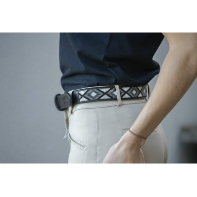 Ceinture Pénélope Pearl Noir / blanc