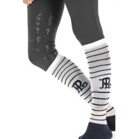 Sok Pénélope Wedstrijd Zwart / crème Sok Pénélope Wedstrijd Zwart / crème