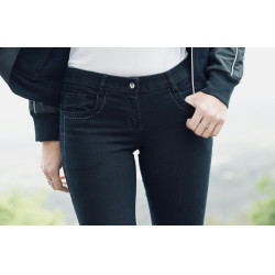 Pantalon Pénélope Jean Donker denim Blauw