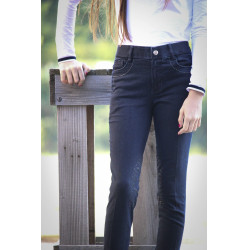 Pantalon Pénélope Jean Donker denim Blauw