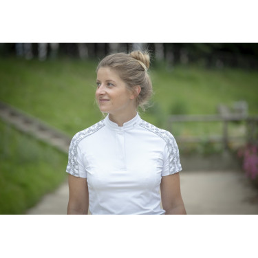 Polo Pénélope Anais Korte mouwen Wit