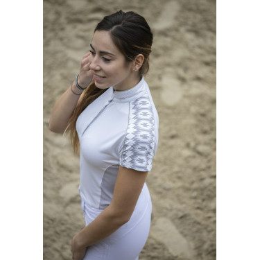 Polo Pénélope Anais Korte mouwen Wit