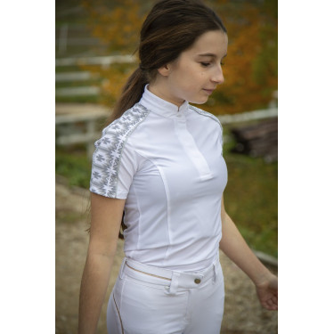 Polo Pénélope Anais Korte mouwen Wit